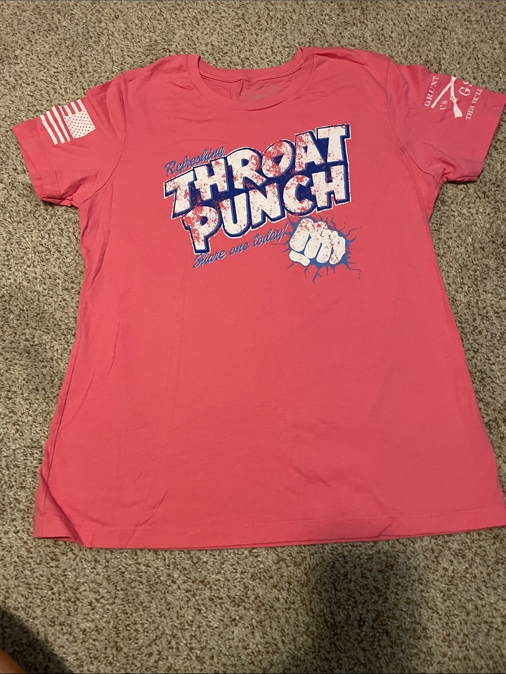 Grunt Style Pink 'Throat Punch' Short-Sleeve Graphic Tee